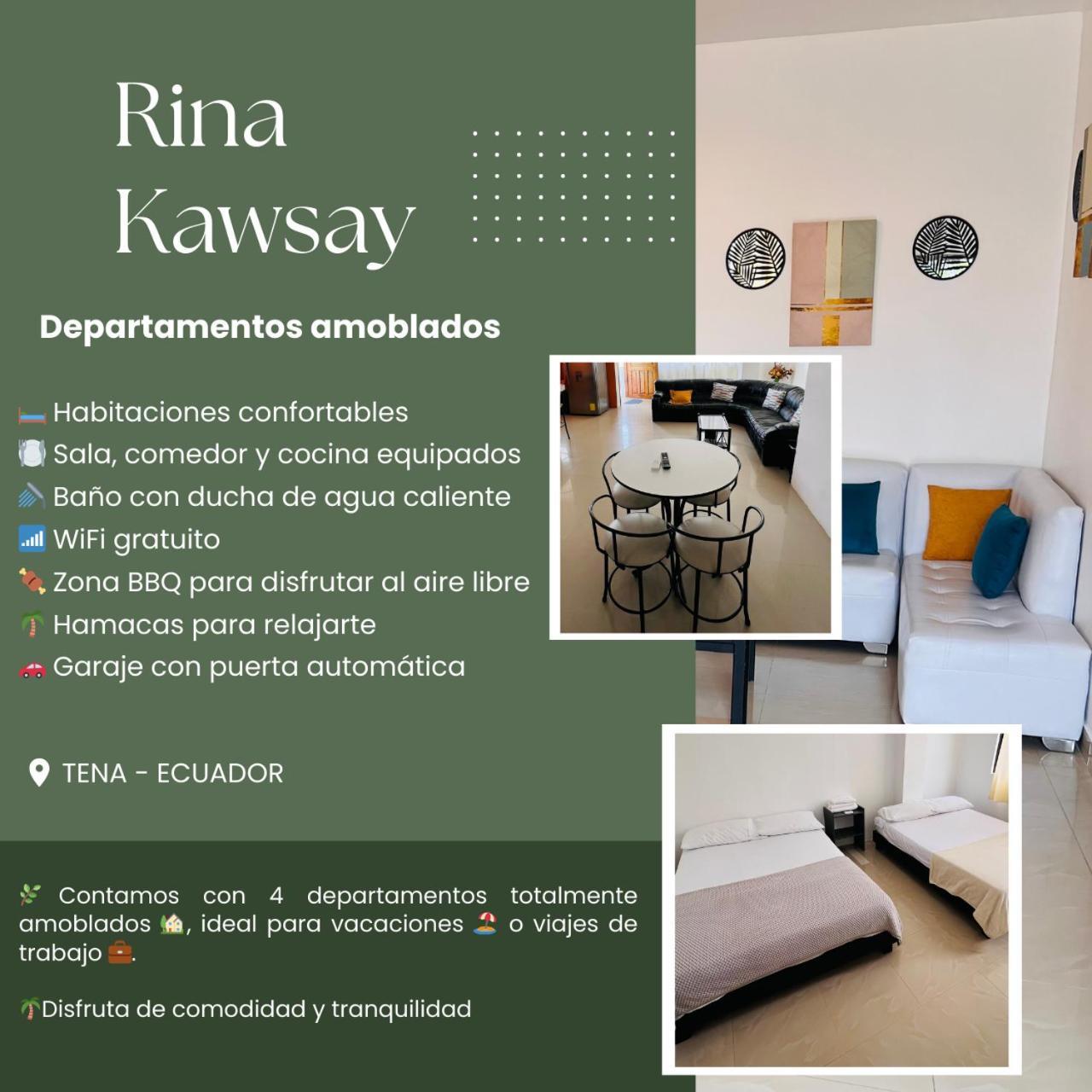 Rinakawsay - Viveviajando Apartamento Amoblado En Tena Kültér fotó